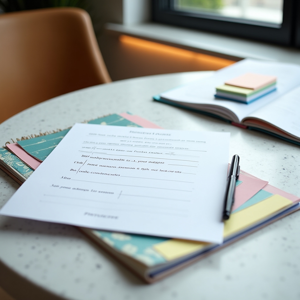 Übungsunterlagen und Vorlagen für den Kassensturz auf einem Tisch